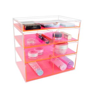 acrylic organizer for jewelry and cosmetics