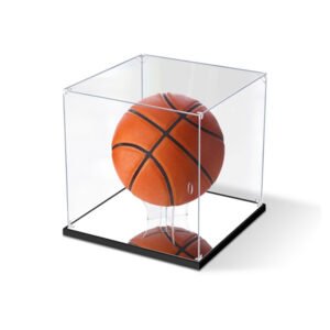 Acrylic Sports Ball Display Case with Mirror Base ADDC-03
