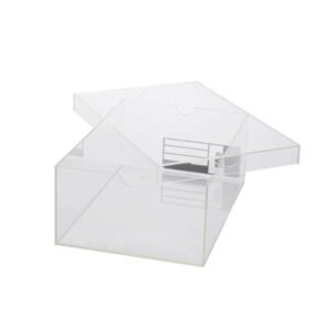 Stackable acrylic sneaker display boxes