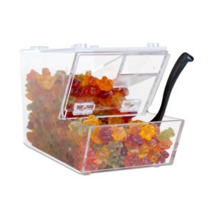 Custom Acrylic Candy Bin Topping Dispenser ABCB-02 (4)