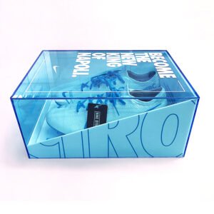 custom acrylic football boot display box