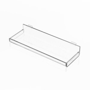 Custom Clear Acrylic Slatwall Shelf ADSS-02