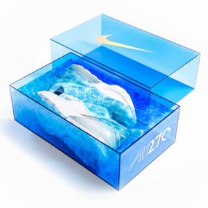 custom acrylic sneaker display box for collectible shoes