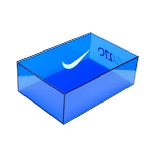 clear acrylic shoe display box with UV protection
