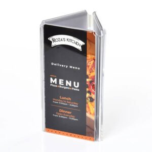 Customized A5 3-Face Acrylic Table Talker ADMD-02 (1)