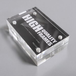 double-sided acrylic photo display frame