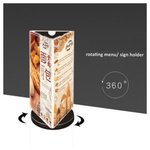 Revolving 3-Sided Acrylic Table Tent ADMD-03 (2)