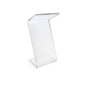 freestanding acrylic z shape lectern