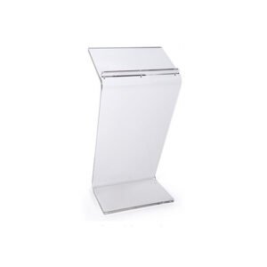 acrylic z podium with reading surface