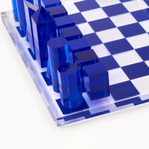 lucite chess board transparent acrylic material premium clarity