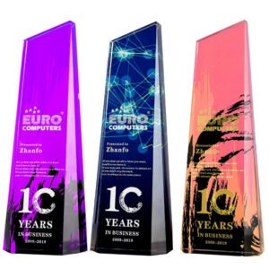 custom acrylic trophies clear modern design