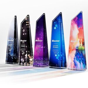 acrylic award with full color printing