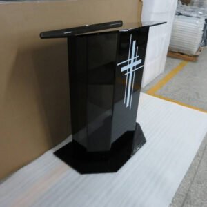 custom acrylic church lectern black