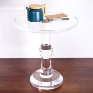 small acrylic side table in living room