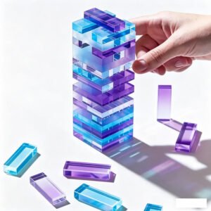 custom acrylic stacking blocks for corporate events gifting