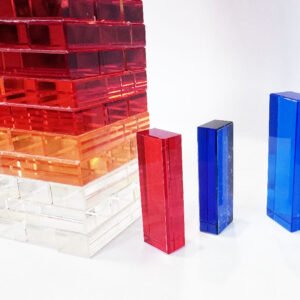 custom acrylic tumbling tower stacking game