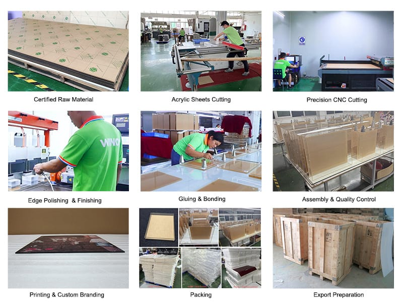 Custom Acrylic-Shadowbox Frames Production