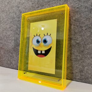 acrylic shadow box frames wall mounted colorful display