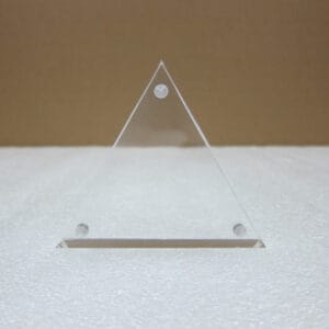 acrylic triangle block frame photo display
