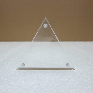 acrylic triangle block frame photo display