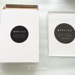 branded acrylic photo block 5x7 retail display