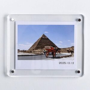 custom acrylic fridge magnet UV printing logo branding