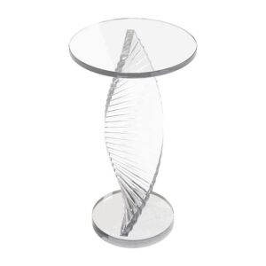 luxury acrylic side table used in hospitality interior