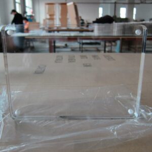 magnetic acrylic frame with round corner freestanding display