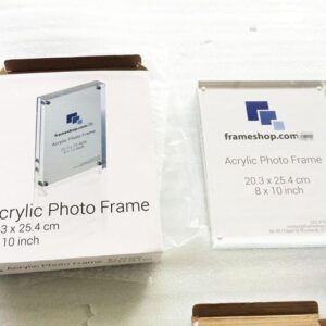 acrylic photo block used in retail merchandising display