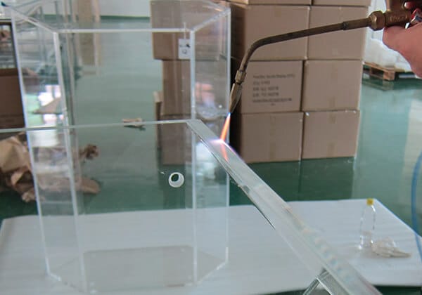 Flame polishing acrylic edge finishing OEM mass production ACRYLIC2GO