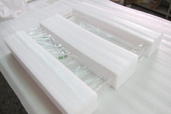 acrylic shadow box frame EPE foam protection packaging